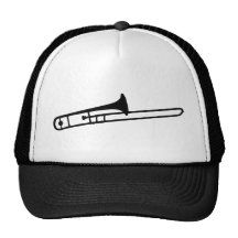 schwarze Tromboneinstrumentikone Cap