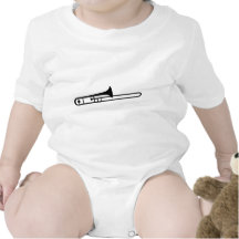 schwarze Tromboneinstrumentikone Tshirt