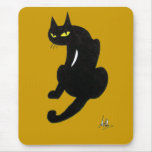 SCHWARZER CAT-HALLOWEEN-PARTY MAUSPADS