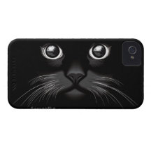 Schwarzer Katzenaugen iPhone 4 Kasten iPhone 4 Cover