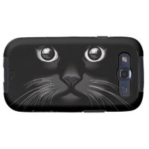 Schwarzer Katzenaugen-Samsung-Galaxie-Kasten