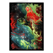 Schwarzes des Fractal-Nebelfleck-3