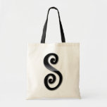 Schwarzes Glanz-Monogramm - S Taschen