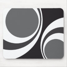 schwarzes Retro Mousepad