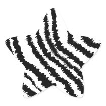 Schwarzes Zebra-Druck-Muster Sticker