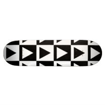 Schwarzweiss-Diamant-Schachbrett-Fliesen-Skateboar Skateboarddeck