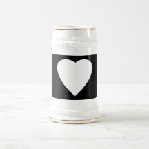 Schwarzweiss-Liebe-Herz-Entwurf Teetasse