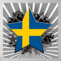 Schweden-Stern Poster