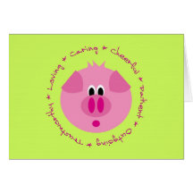 Schwein-Gruß-Karte