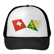 Schweiz- und Thurgauflaggen Trucker Cap