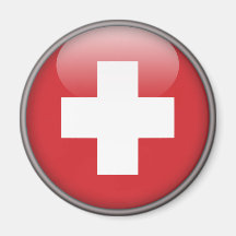 Schweizer Flagge - Flagge von der Schweiz Kühlschrankmagnete