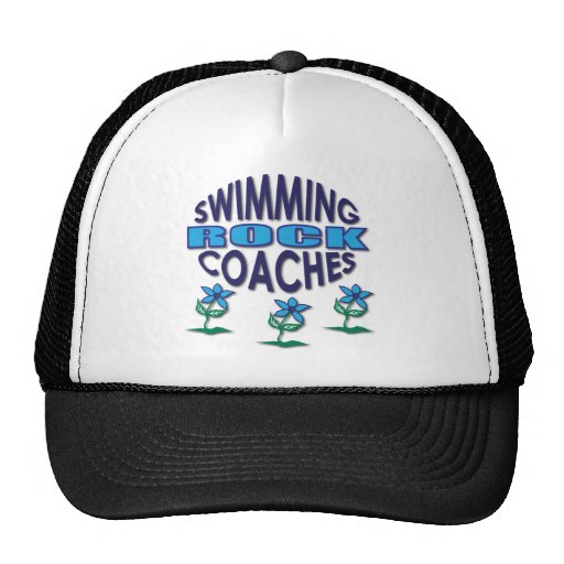 Schwimmen trainiert Felsen-Geschenke Baseballmützen