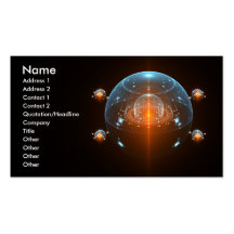 Science Fiction-Raumschiff Visitenkarten Vorlage