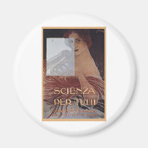 Scienza pro Tutti Kunst Nouveau Kühlschrankmagnete