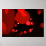 Scintillement rouge de diamants d'étincelle dans l posters