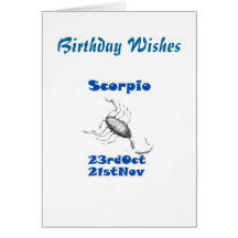 SCORPIO GREETING CARD