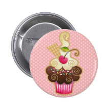 Scrumptious kleiner Kuchen Anstecknadelbuttons