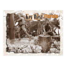 Sculpture à Key West, la Floride Carte Postale