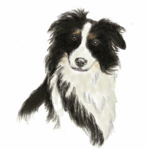 Sculpture en border collie, porte-clés photo sculptures