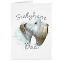 Sealyham Terrier Vati 2 Grußkarten