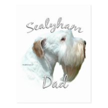 Sealyham Terrier Vati 2 Postkarte