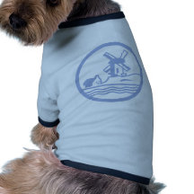Secteur néerlandais t-shirt pour chien