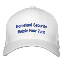 Sécurité de patrie casquettes brodées