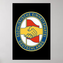 SED du Deutschland - parti de travailleur socialis Posters
