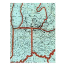 See-Ufer und südliche Michigan-Eisenbahn Postkarte