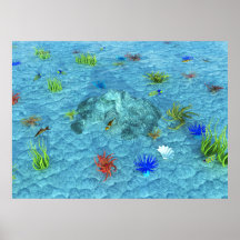 Seeaquarium-Plakat
