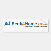 Seek4home.com! Auto Aufkleber