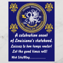 Sehen zweihundertjähriges Karneval-Party Louisiana Personalisierte Flyer