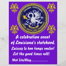 Sehen zweihundertjähriges Karneval-Party Louisiana Individuelle Flyer