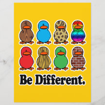 seien Sie ducky Enten des unterschiedlichen lustig Flyer Druck
