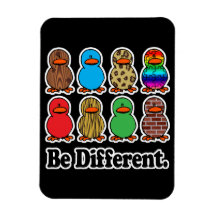 seien Sie ducky Enten des unterschiedlichen lustig Vinyl Magnet