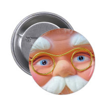 Seien Sie gut! Sankt passt an Ihnen auf! Anstecknadelbutton