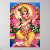 Seigneur Ganesha de danse Posters