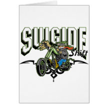 Selbstmord-Radfahrer Grußkarten