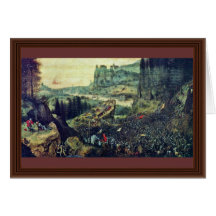 Selbstmord von Saul durch Bruegel D. Ä. Pieter (be Karten