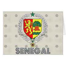 Senegal-Wappen Karte