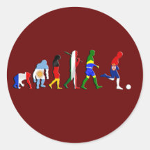 Serbische Fußballspieler Srbija Flaggenfußballspit Runde Sticker