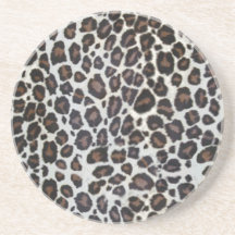 Série animale d'impression de safari - léopard dessous de verres