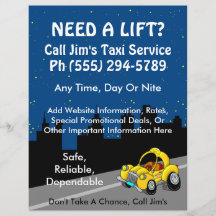 Service de taxi prospectus