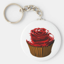 S'est levé le keychain de petit gâteau de concepti porte-clef
