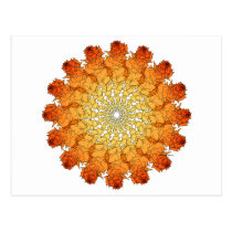 Shades of Orange Abstract postkarten