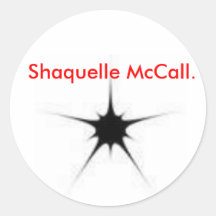 Shaquelle McCall-Unterschrift Aufkleber
