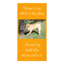 Shar Pei Rettungs-leere Karte Individuelle Photo Karte