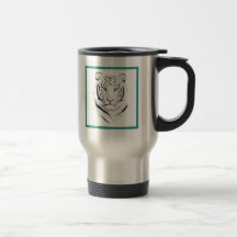 Sibirischer weißer Tiger Haferl