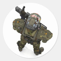 Sicherheitsbeamte Runde Sticker