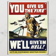 Sie geben uns das Feuer Flyerbedruckung